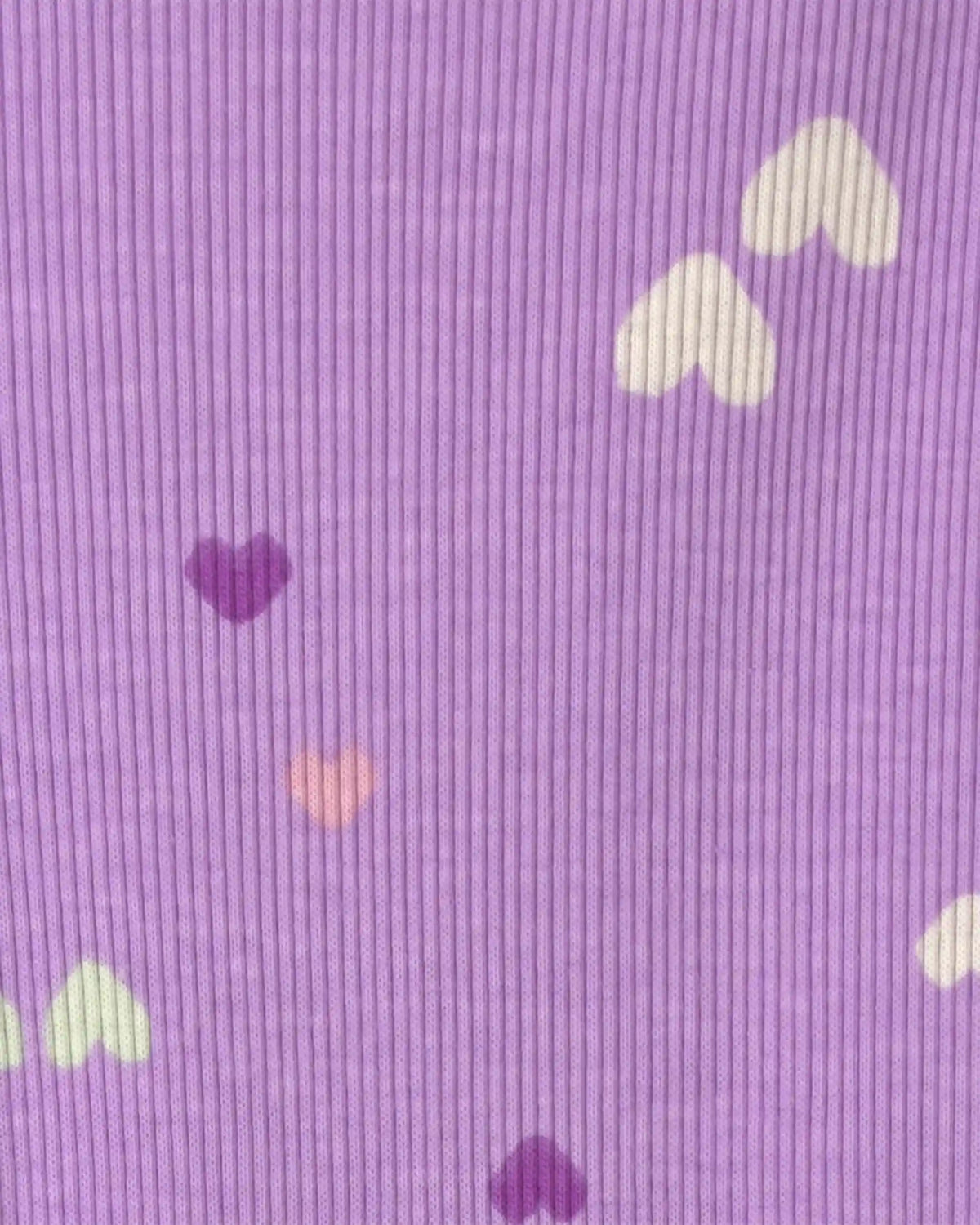 Baby Girl 2-Piece Heart Fleece Long-Sleeve Top & Pant Set - Purple/Cream