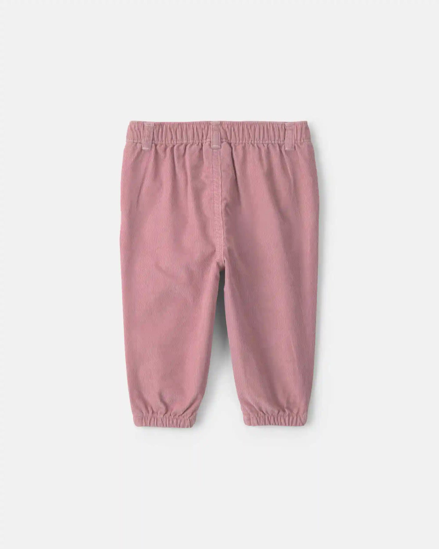 Baby Girl Floral Corduroy Baggy Pants - Purple