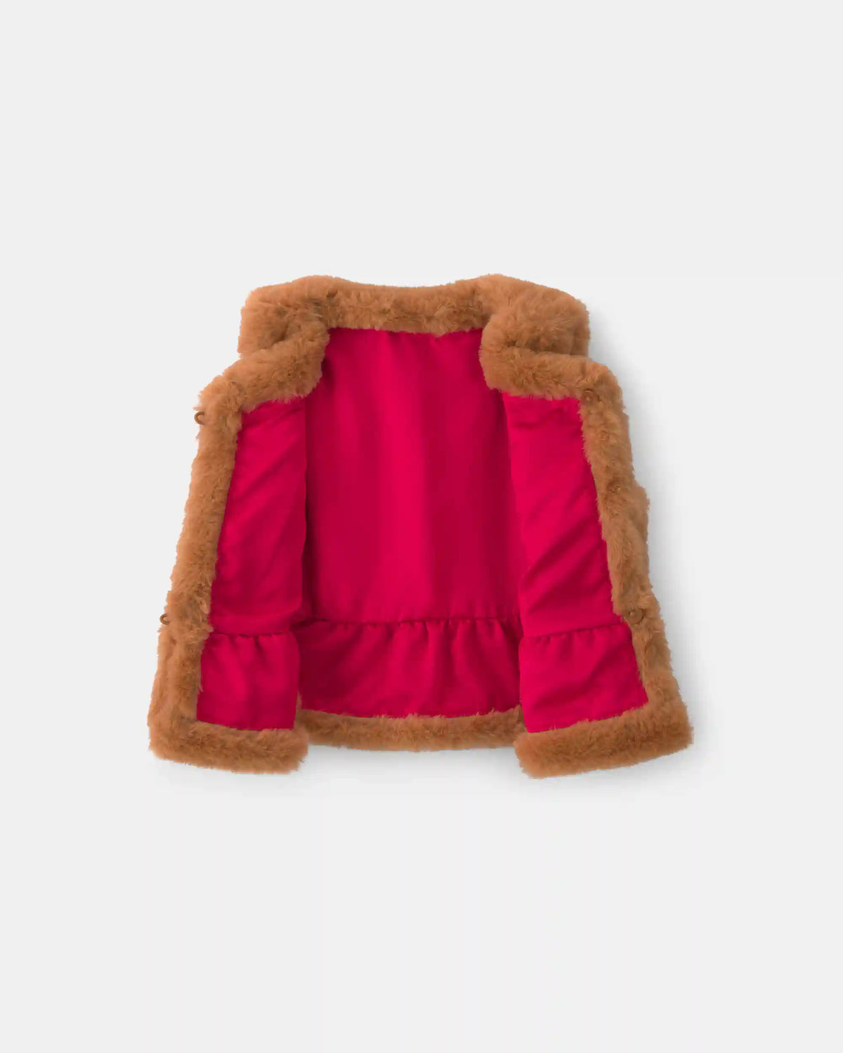 Baby Girl Faux Fur Vest - Brown