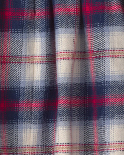 Baby Girl 2-Piece Plaid Flannel Long-Sleeve Dress Set