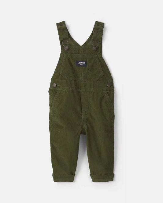 Baby Corduroy Overalls - Olive Green