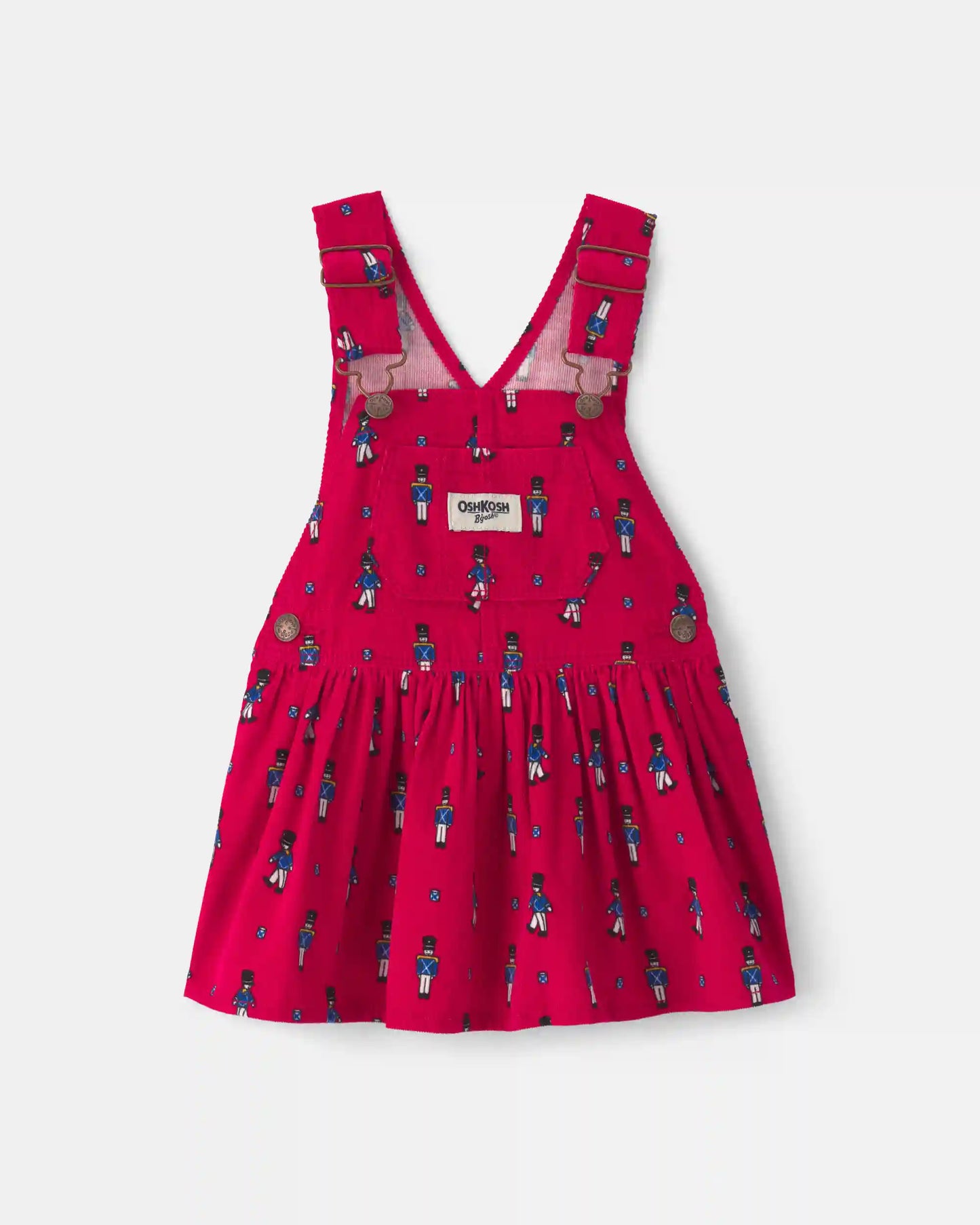 Baby Girl Nutcracker Corduroy Skirtall - Red