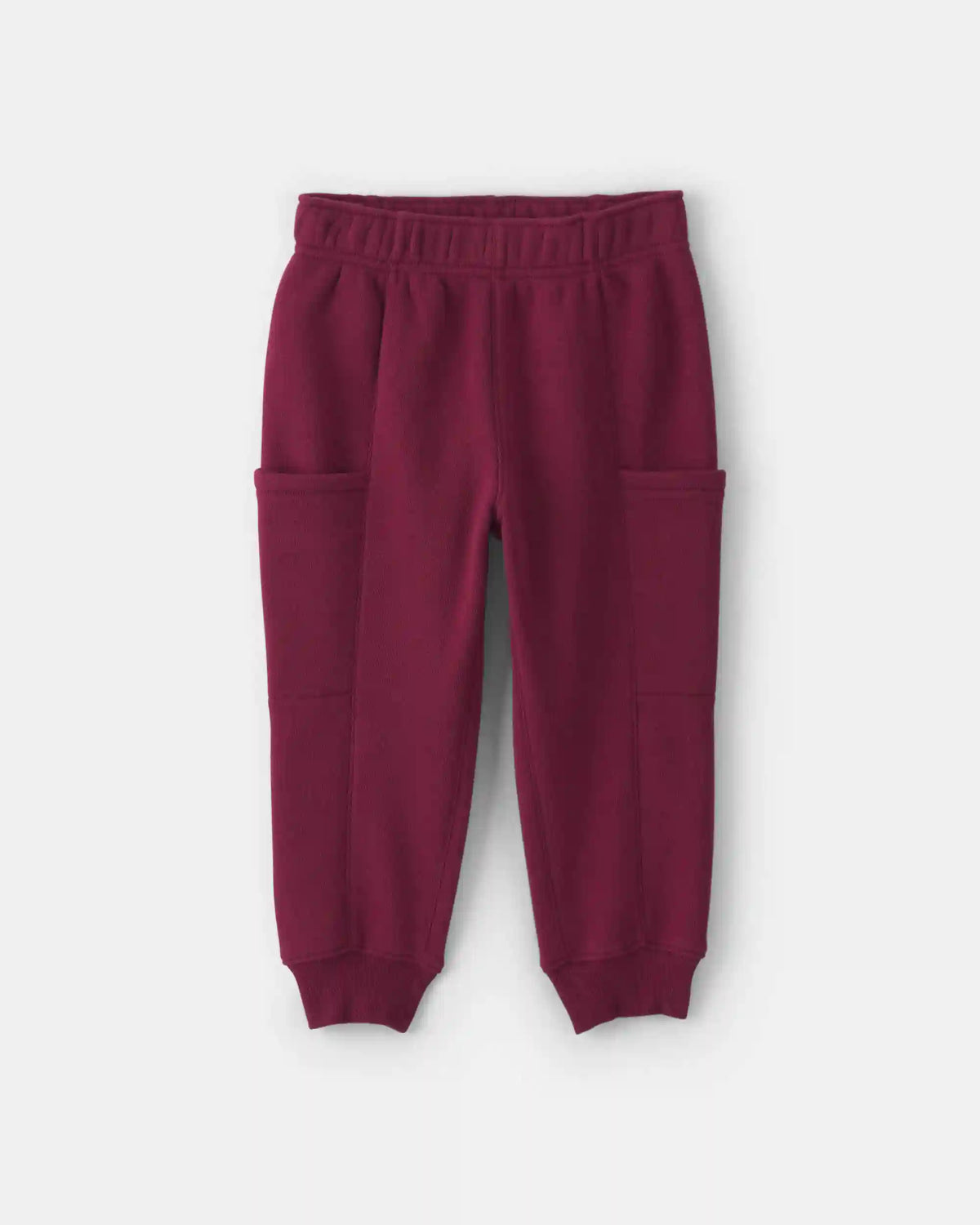 Baby Boy 2-Piece Football Fleece Henley Top & Pant Set - Cream/Burgundy