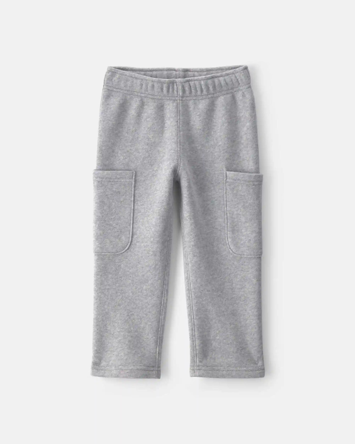 Baby Boy 2-Piece 'Little Champ' Football Fleece Top & Pant Set - Navy Blue/Grey