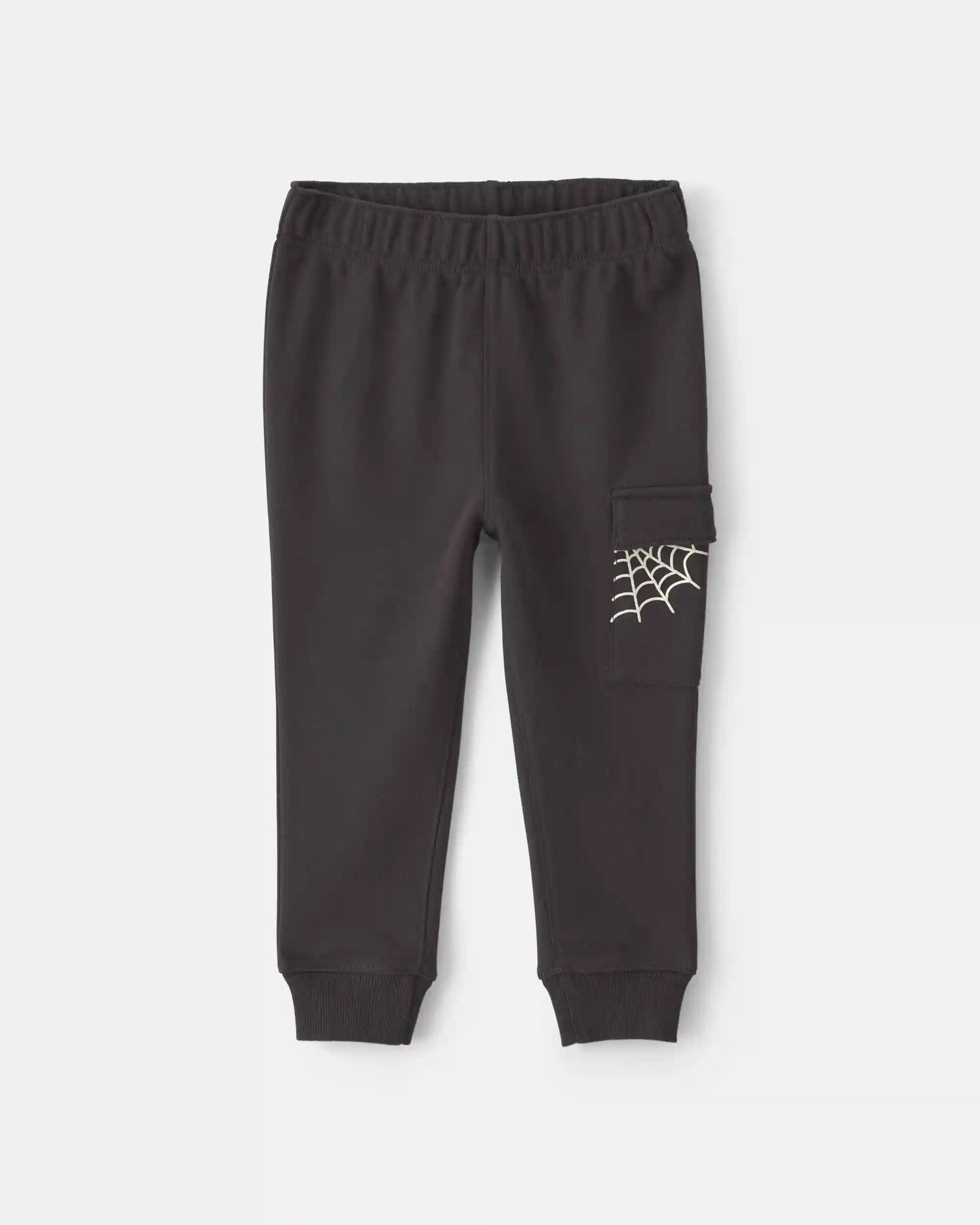 Baby Boy 2-Piece 'Boo Yeah' Halloween French Terry Sweatshirt & Pant Set - Grey/Black