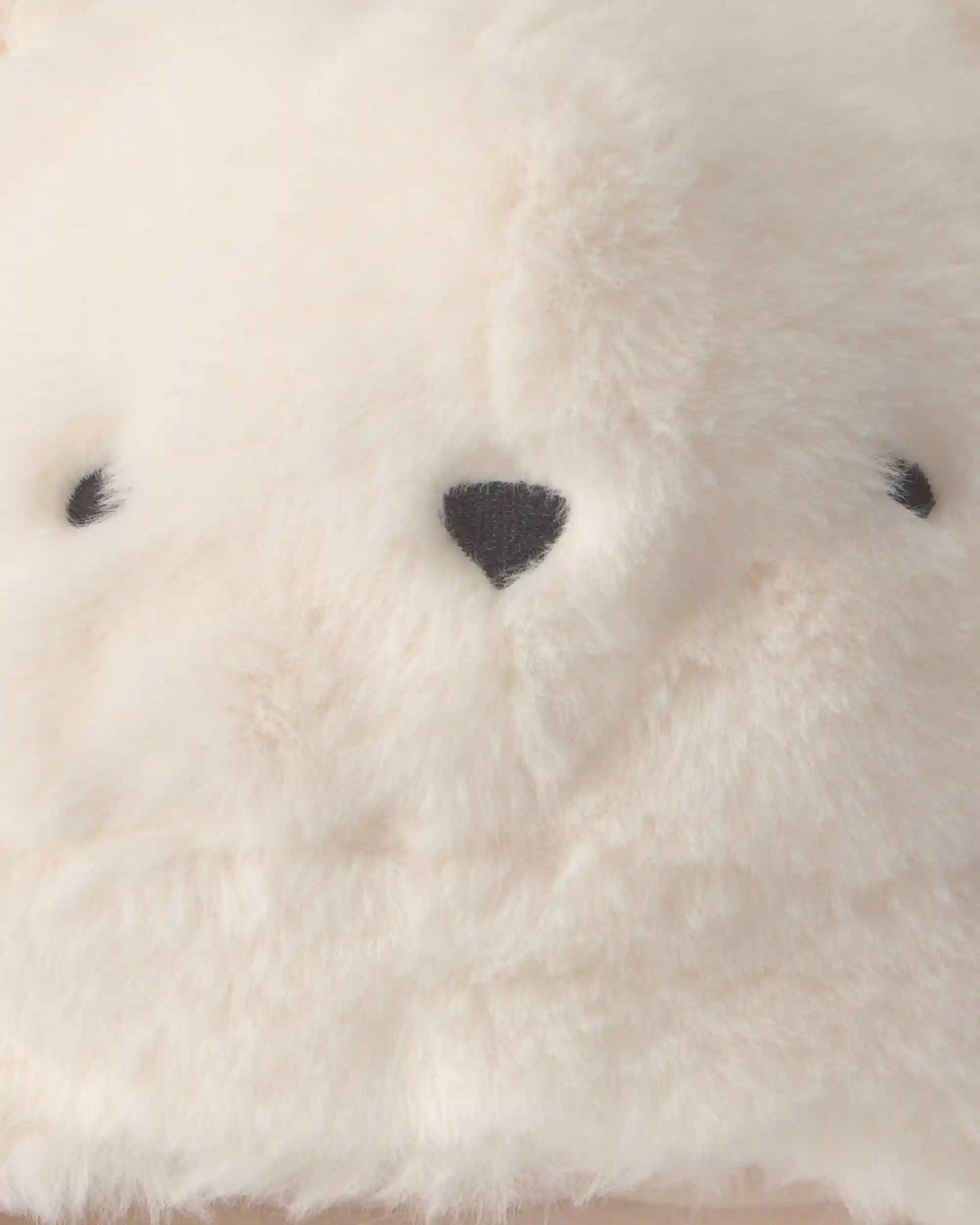 Baby Polar Bear Christmas Fleece Hat - Cream