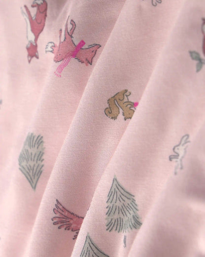 Baby Girl Woodland 2-Way Zip PurelySoft™ Wearable Blanket - Pink