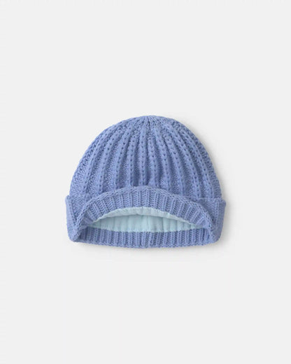 Baby Girl Ribbed Beanie - Purple