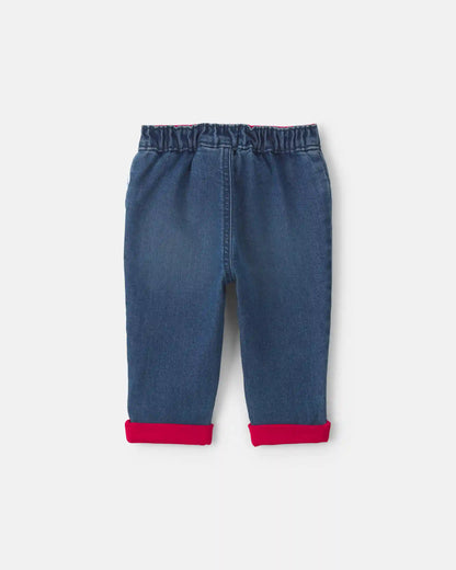 Baby Girl Denim Jeans - Dark Wash