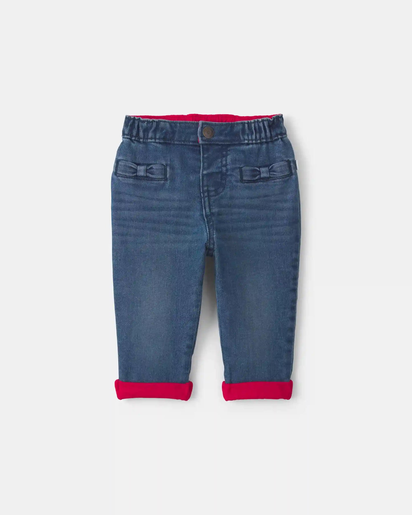 Baby Girl Denim Jeans - Dark Wash