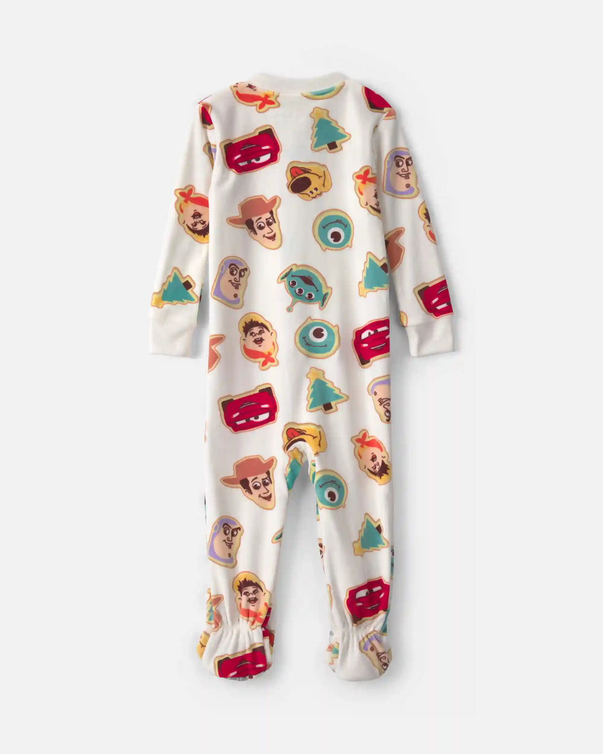 Baby Boy 1-Piece Pixar 2-Way Zip DreamPlush Snug Fit Footed Pajama - Cream