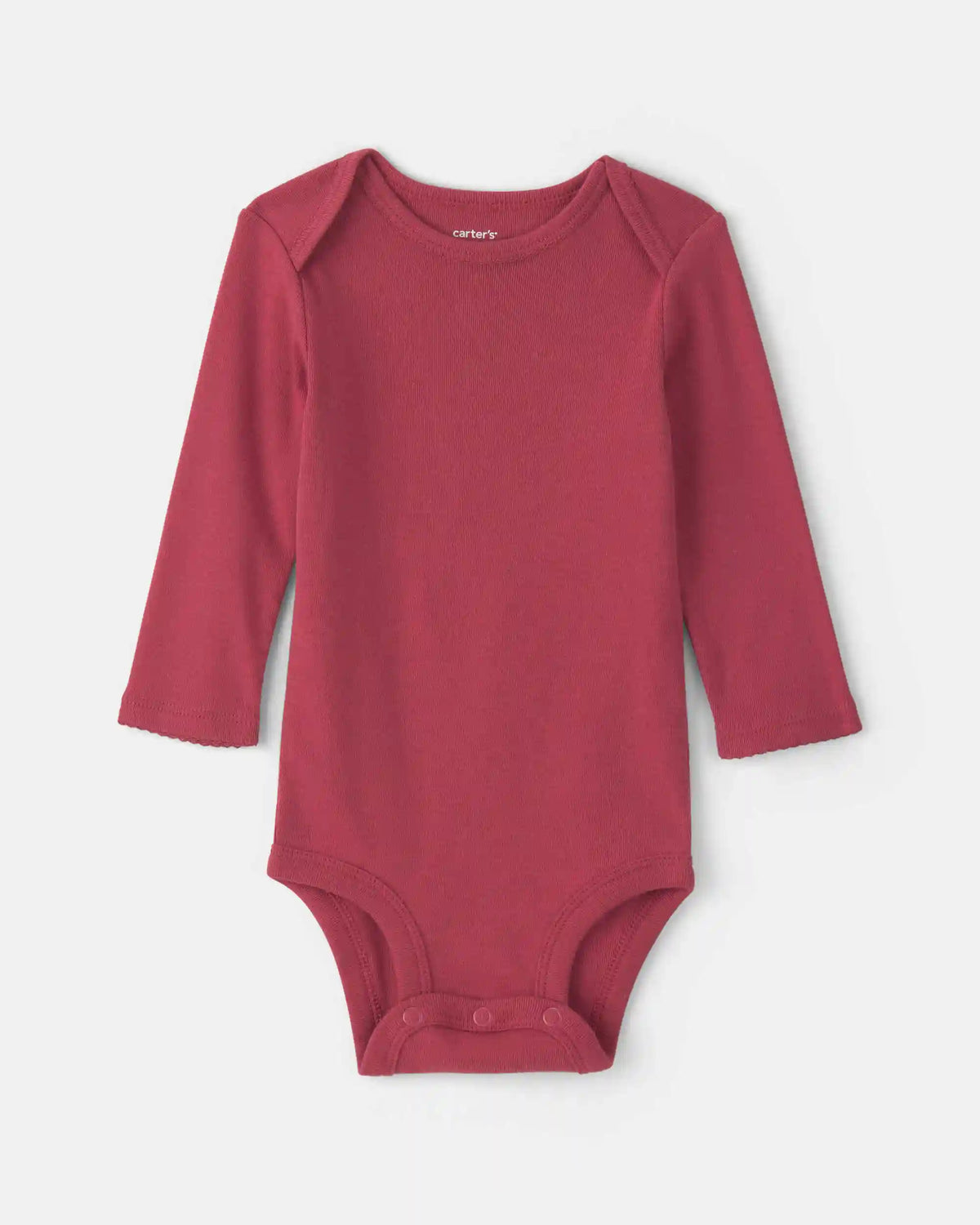 Baby Girl 3-Piece Floral Twill Long-Sleeve Dress Set - Burgundy/Cream