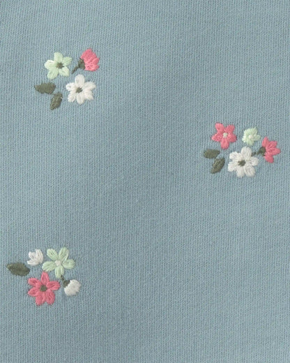 Baby Girl 3-Piece Floral French Terry Layering Set - Blue