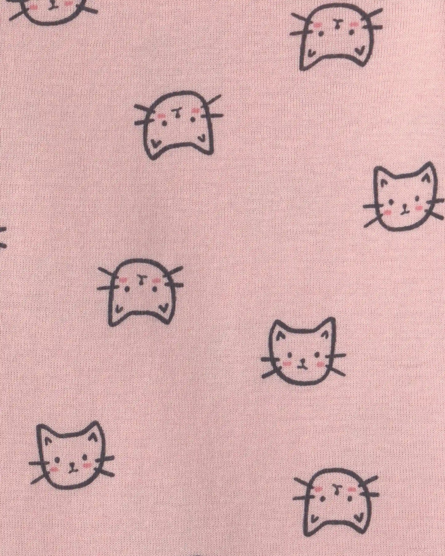 Baby Girl 3-Piece Cat Hooded Layering Set - Grey/Pink