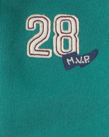 Baby Boy 3-Piece '28' Varsity Hooded Layering Set - Green
