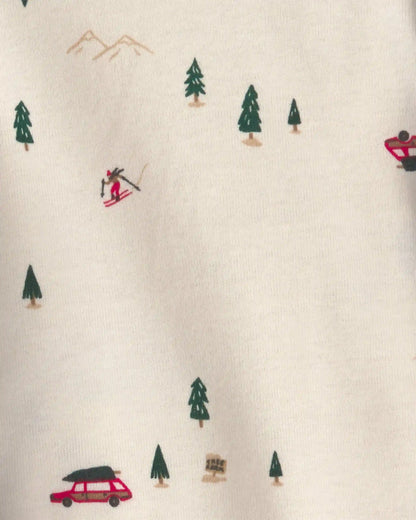 Baby Boy 3-Piece Christmas Fleece Layering Set - Red/Black/Cream