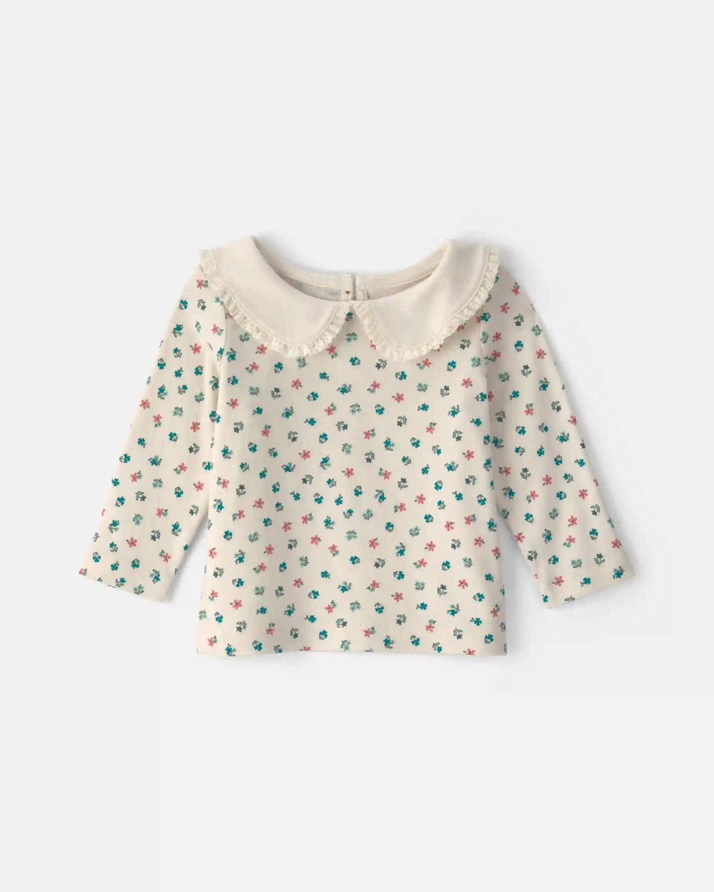 Baby Girl 3-Piece Floral Corduroy Long-Sleeve Dress Set - Pink/Cream