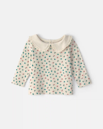 Baby Girl 3-Piece Floral Corduroy Long-Sleeve Dress Set - Pink/Cream