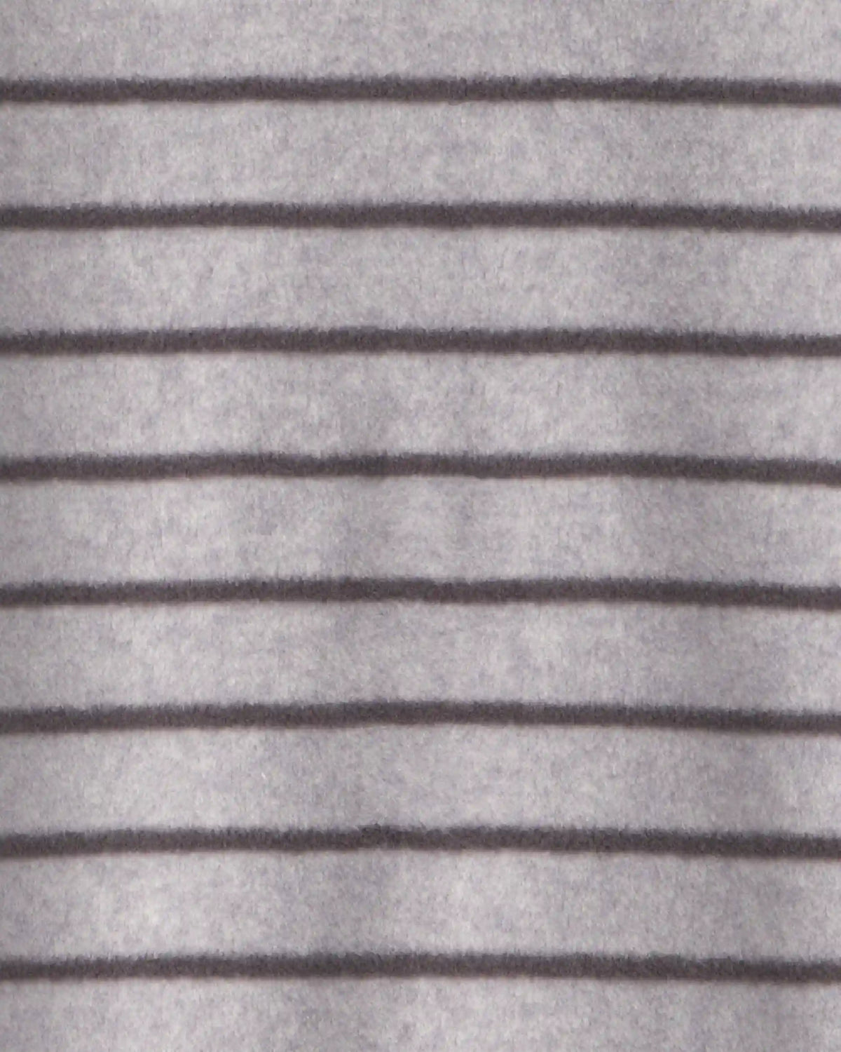 Baby Boy Monster Striped Fleece 2-Way Zip Sleep & Play Pajamas - Grey