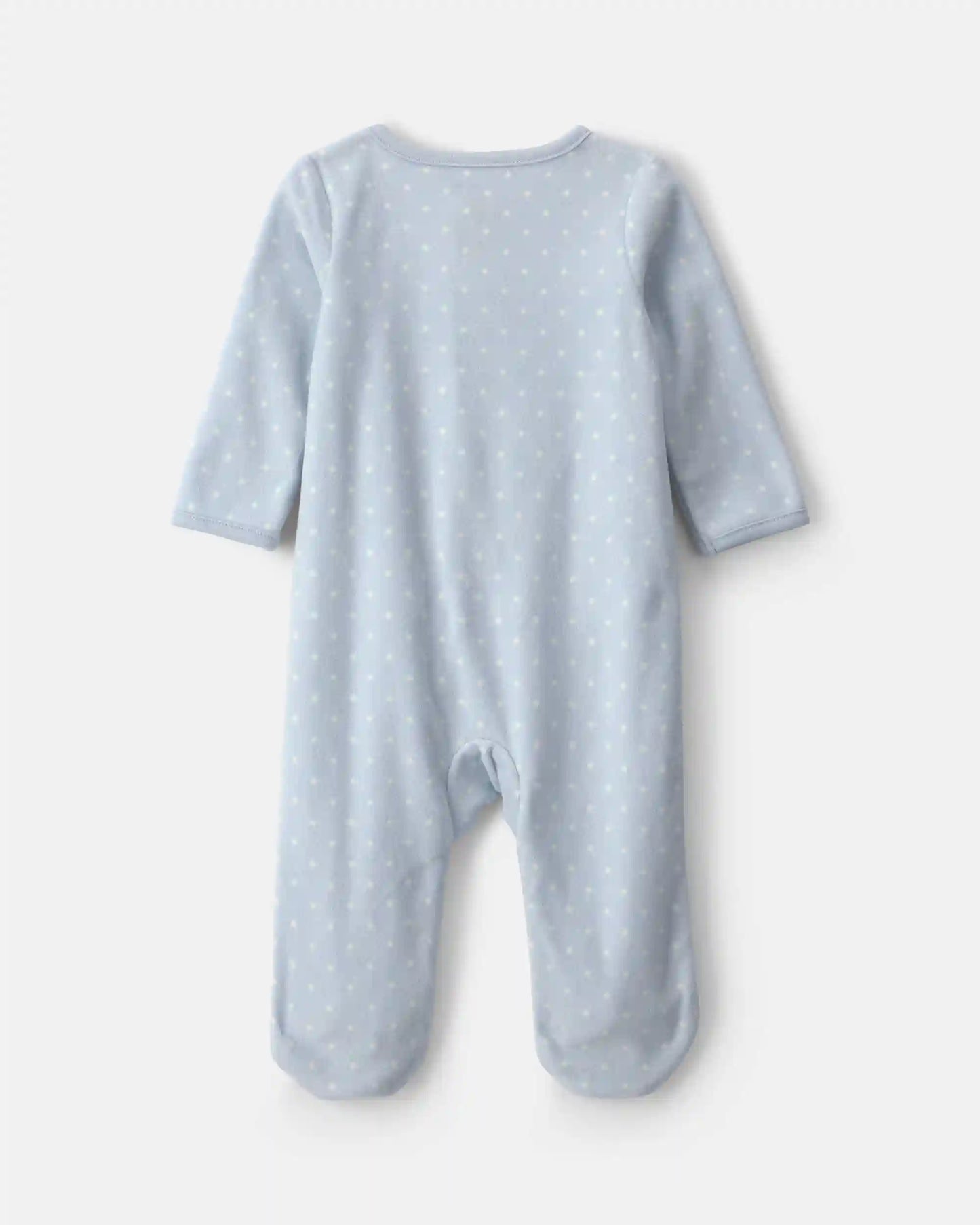 Baby Girl Unicorn Fleece 2-Way Zip Sleep & Play Pajamas - Blue