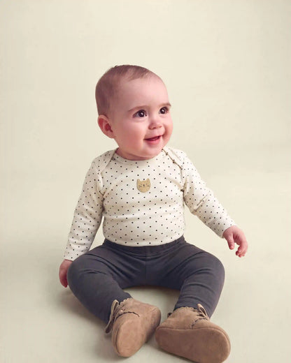 Baby Girl 3-Piece Leopard Long-Sleeve Bodysuit & Pant Set - Brown/Cream/Black