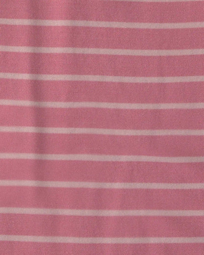 Baby Girl Striped PurelySoft™ Long-Sleeve Jumpsuit - Pink