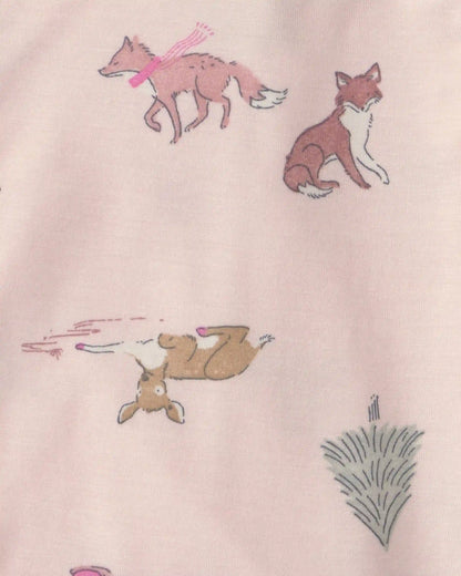 Baby Girl 2-Pack Woodland PurelySoft™ Long-Sleeve Multipack Bodysuits - Pink