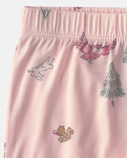 Baby Girl 2-Pack Woodland PurelySoft™ Pull-On Pants - Pink