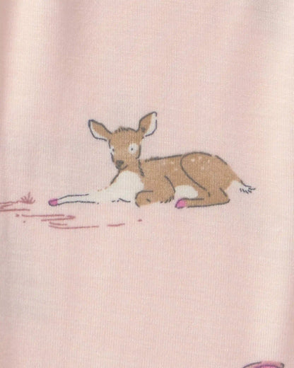 Baby Girl Woodland PurelySoft™ 2-Way Zip Sleep & Play Pajamas - Pink