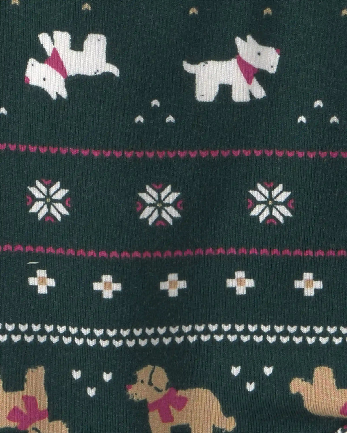 Baby Fair Isle PurelySoft™ 2-Way Zip Sleep & Play Pajamas - Green