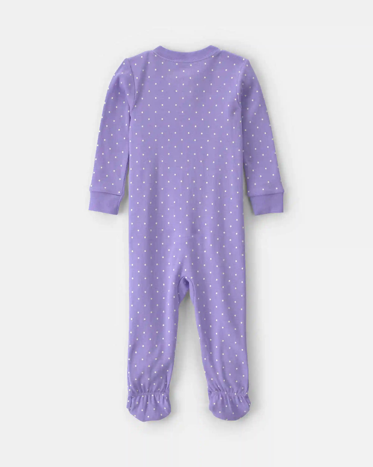 Baby Girl 1-Piece Pets 2-Way Zip 100% Cotton Snug Fit Footed Pajama - Purple