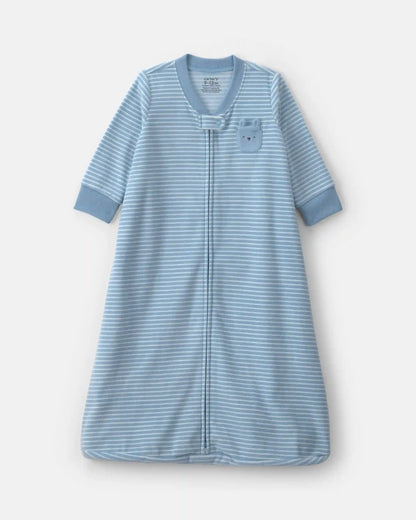 Baby Boy Striped Fleece Sleep Bag - Blue