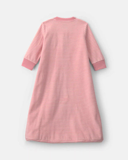 Baby Girl Striped Fleece Sleep Bag - Pink