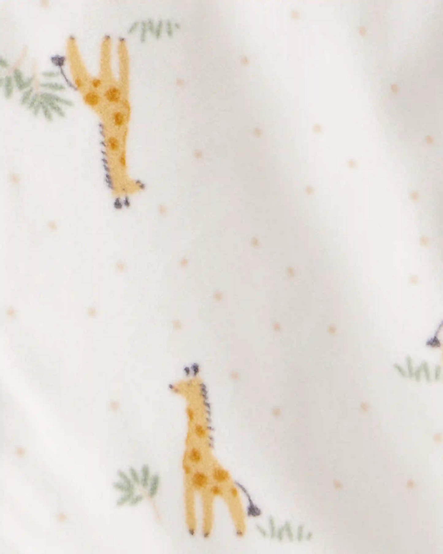 Baby Giraffe Fleece Sleep Bag - Cream
