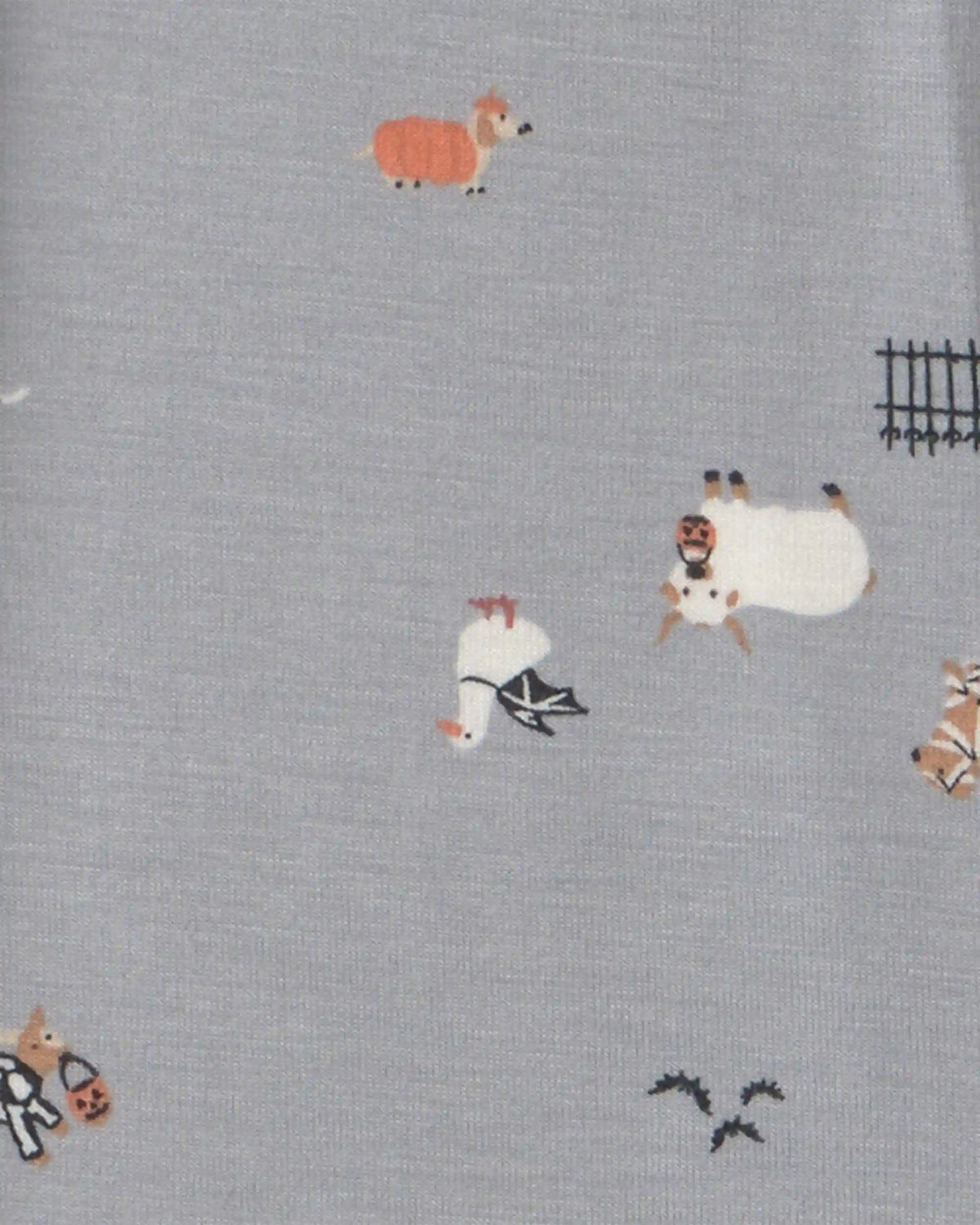 Baby 1-Piece Halloween PurelySoft™ Snug Fit Pajama - Grey