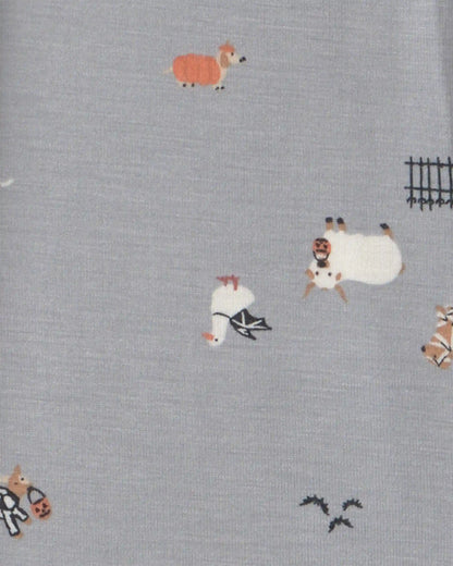 Baby 1-Piece Halloween PurelySoft™ Snug Fit Pajama - Grey