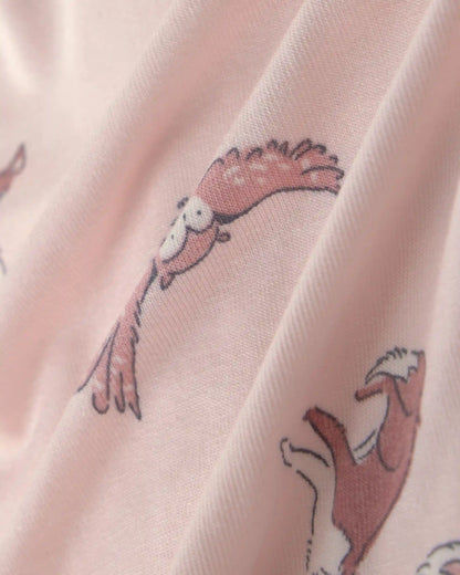 Baby Girl 1-Piece Woodland PurelySoft™ Snug Fit Pajama - Pink