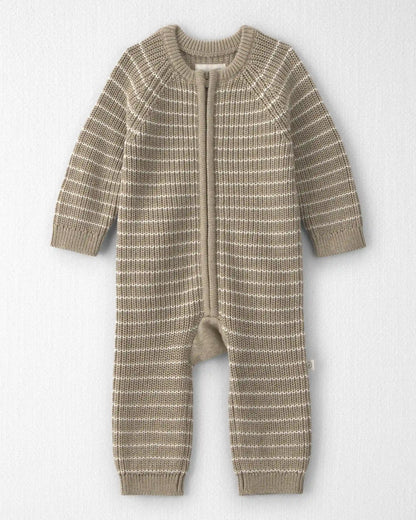 Baby Organic Cotton Sweater Knit Jumpsuit