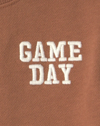 Baby Organic Cotton 'Game Day' French Terry Graphic Bubble