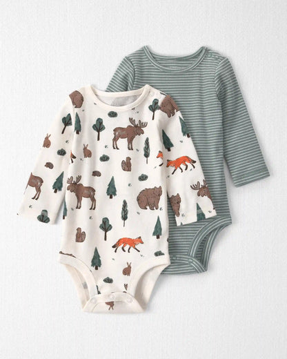 Baby 2-Pack Organic Cotton Bodysuits