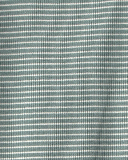 Baby 2-Piece Organic Cotton Ribbed Pajamas in Stripes