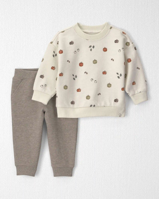 Baby 2-Piece Organic Cotton French Terry Top & Pant Set