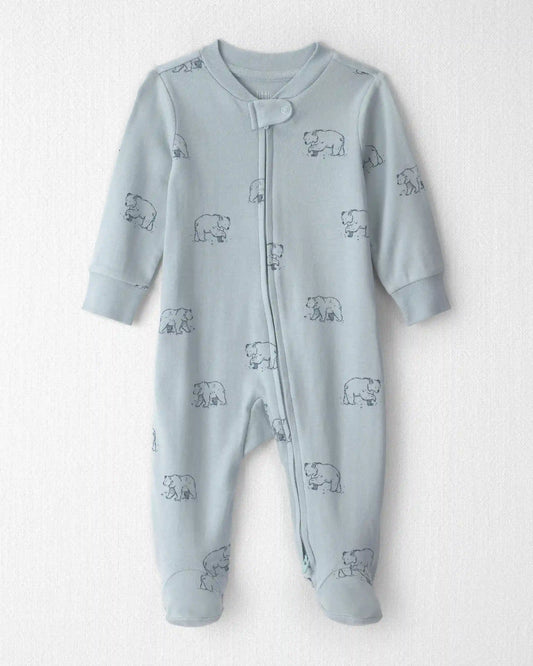 Baby Organic Cotton Sleep & Play Pajamas in Winter Bears