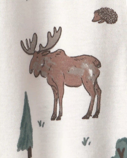 Baby Organic Cotton Sleep & Play Pajamas in Woodland Creatures