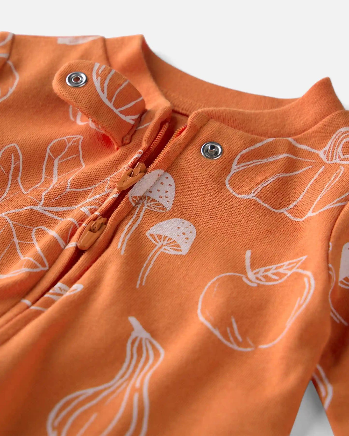 Baby Organic Cotton Sleep & Play Pajamas in Autumn Gourds