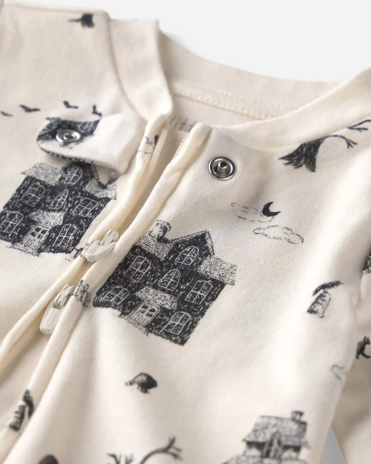 Baby Organic Cotton Sleep & Play Pajamas in Spooky Village
