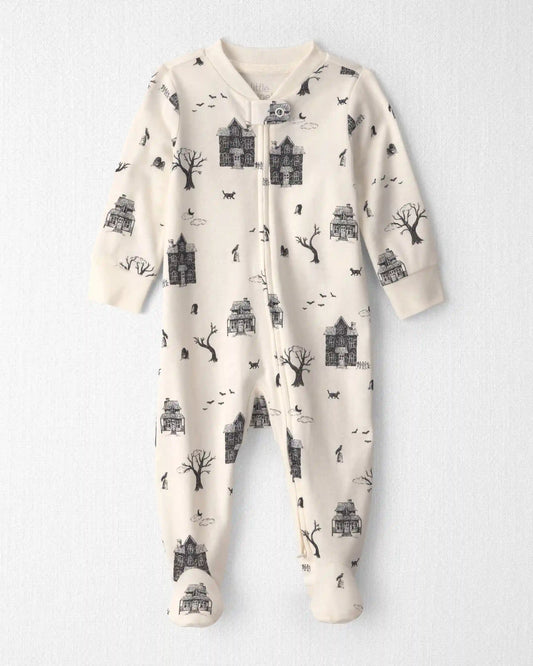 Baby Organic Cotton Sleep & Play Pajamas in Spooky Village