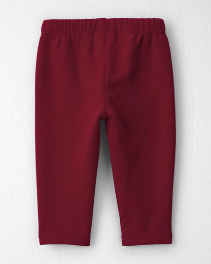 Baby Girl 2-Pack Fleece Leggings Made with Organic Cotton