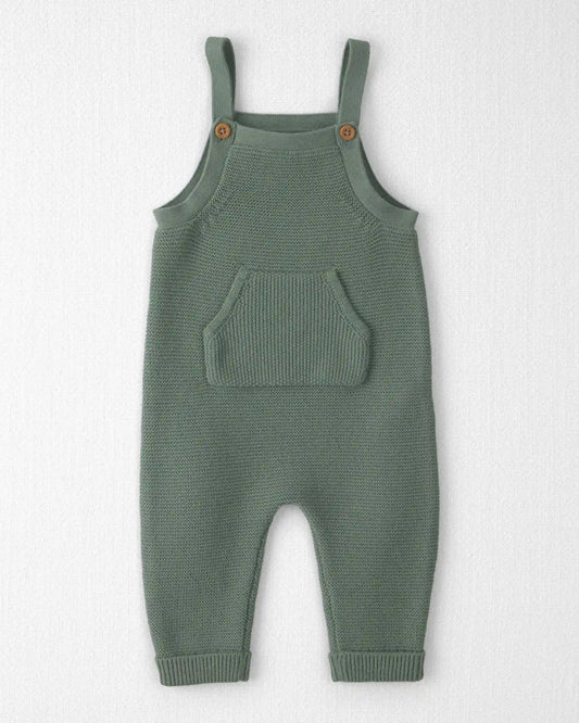 Baby Organic Cotton Sweater Knit Overalls