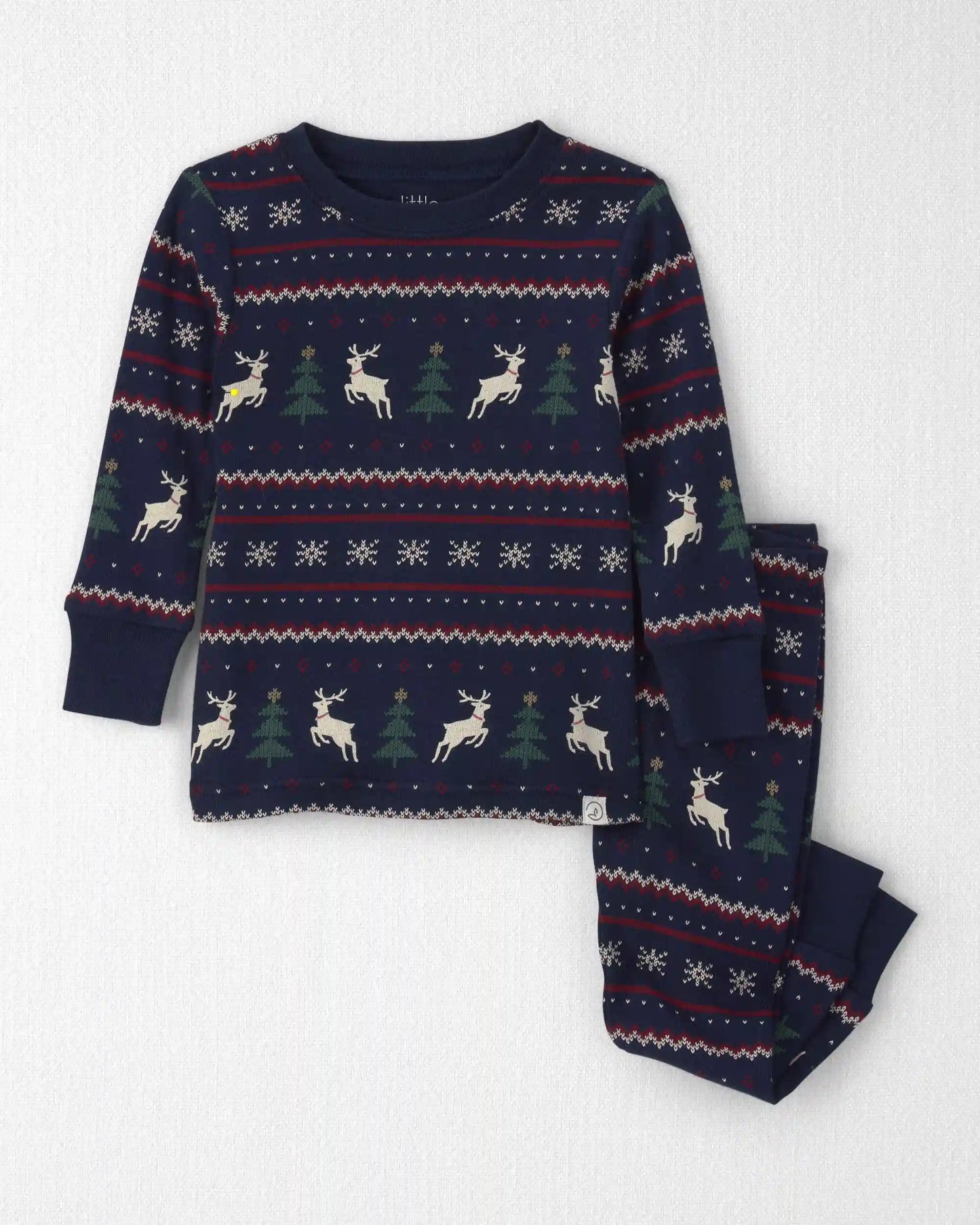 Baby 2-Piece Organic Cotton Fair Isle Pajamas